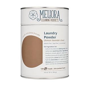 Meliora Cleaning Products Laundry Powder Detergent (128 HE Loads), Lemon-Lavender-Clove