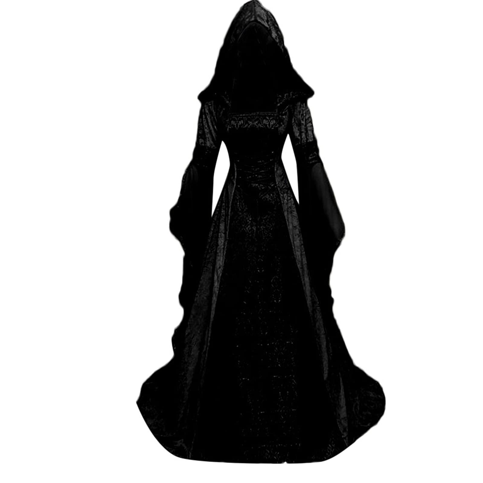 KahbinWomen Hooded Gothic Dress Medieval Corset Renaissance Dress Victorian Dress Halloween Costume