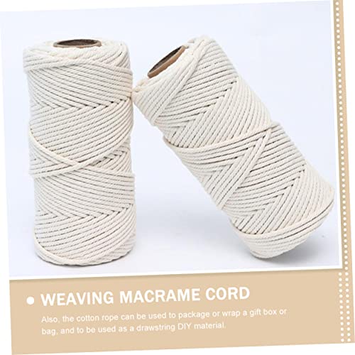 Cuerda de encaje de algodón resistente para tejer tapices de macramé estables 4