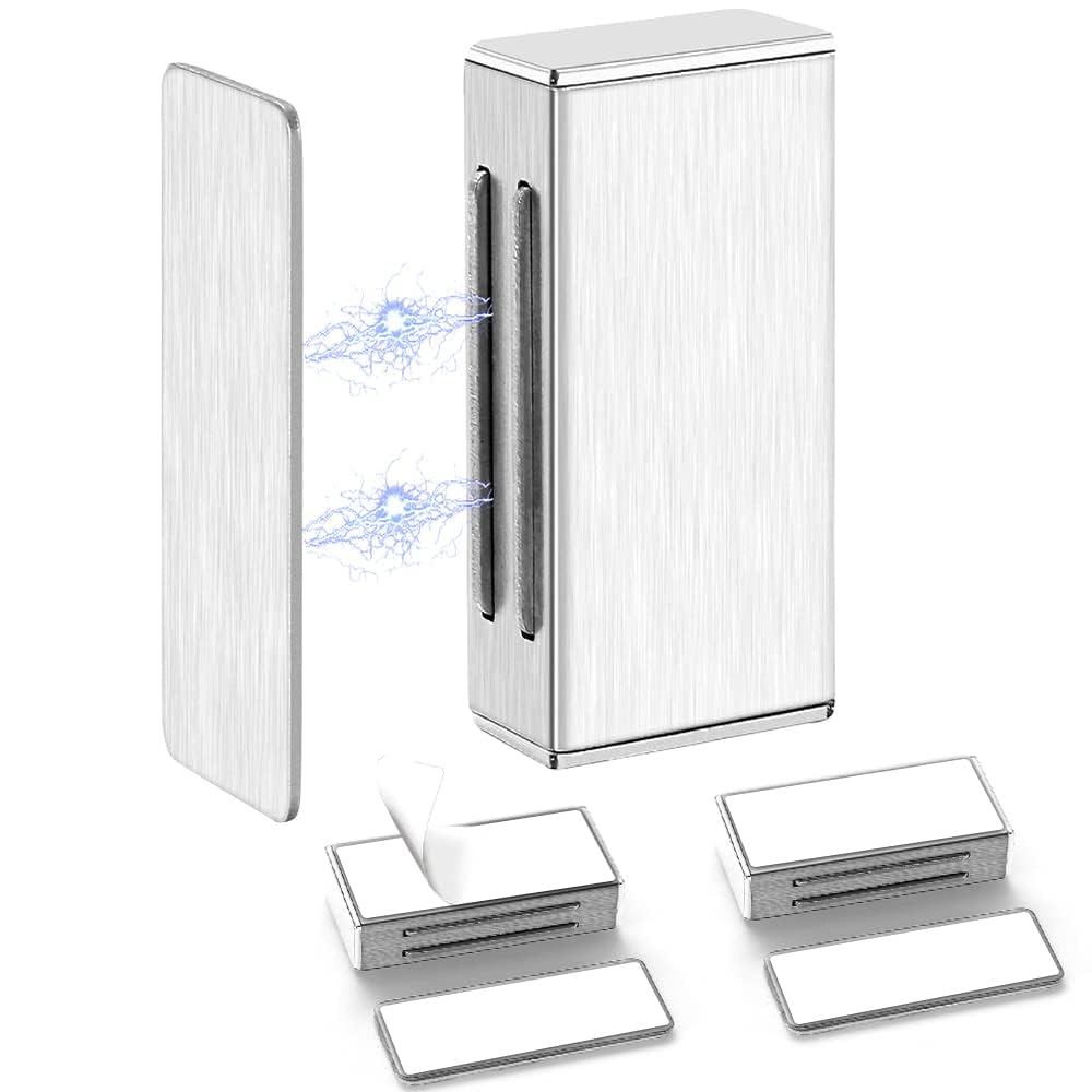 2PCS Self-Adhesive Cabinet Magnets, 40KG Pull Force Magnetic Door Catch