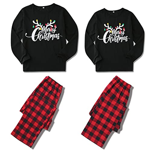 Matching Christmas Pajamas for Couples Pjs Sets Adults Classic Plaid Xmas Sleepwear for Family – Men & Women Options
