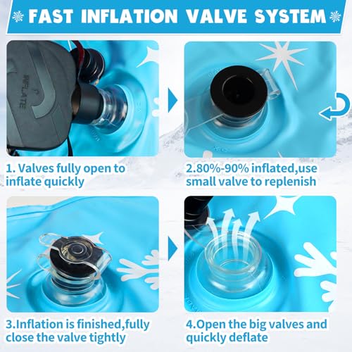 image for ZMLM Snow Tube for Sledding - Inflatable Snow Sled for Kids and Adults