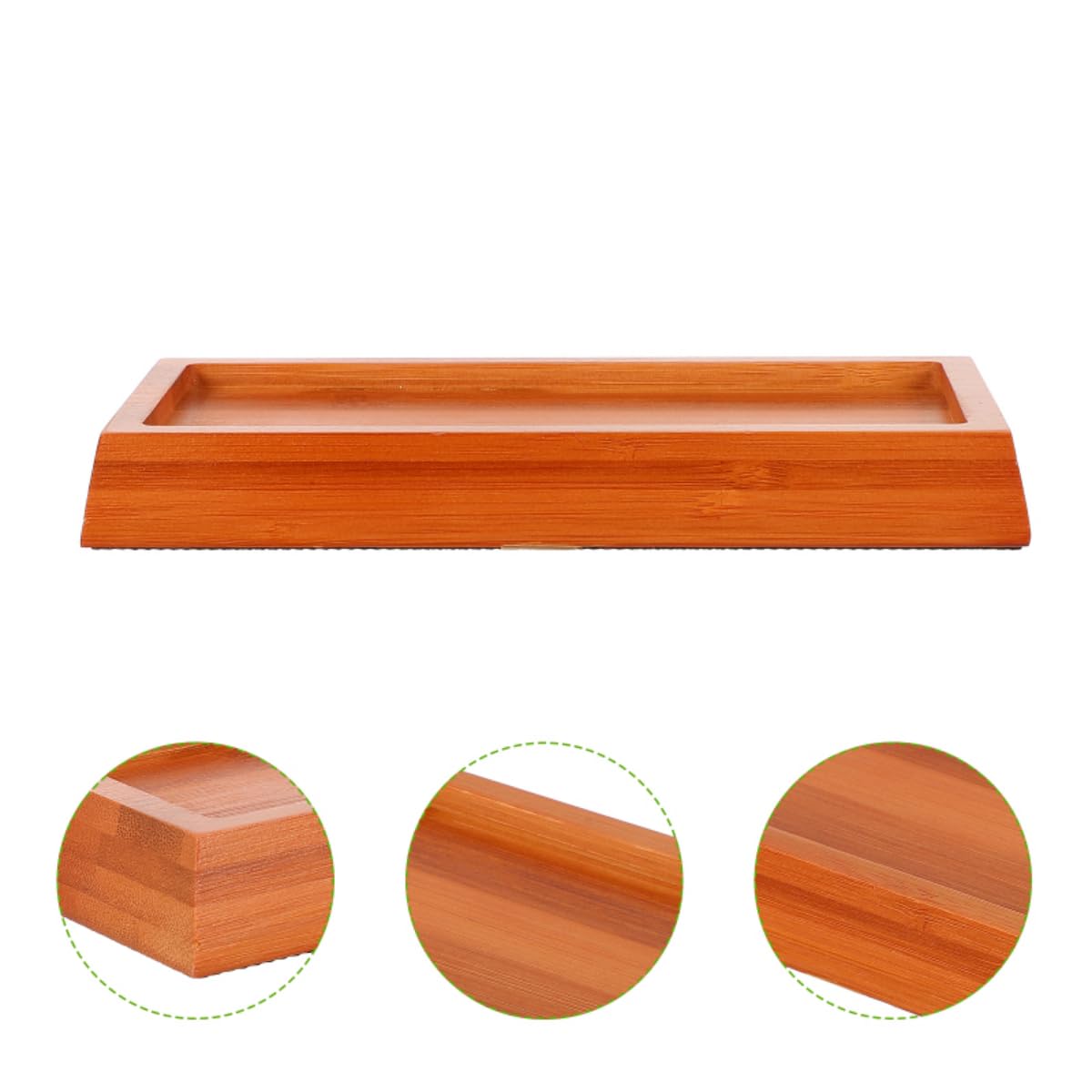 Wooden Sharpener Holder - Practical Bench Strop Accessory for Knife Sharpening and Carving - Non-Slip Bamboo Base - Environmental-Friendly Sharpening Stone Whetstone Bracket