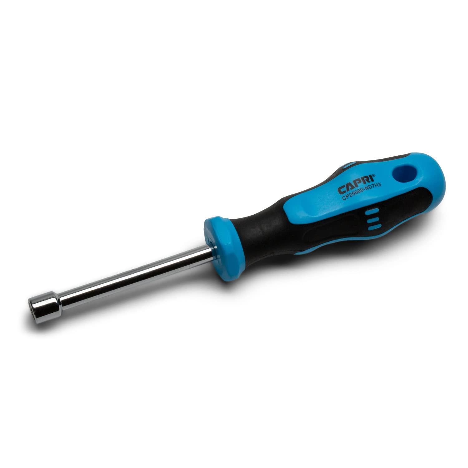 Capri Tools Kontour 7 mm Nut Driver, 3-Inch Hollow Shaft