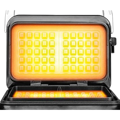 GASTROBACK 42424 Waffeleisen Advanced Control, 5 Verschiedene Programme, 7 Bräunungsstufen, Steuerung über LCD–Display, 1.600 Watt, Edelstahl, silber – Bild 5