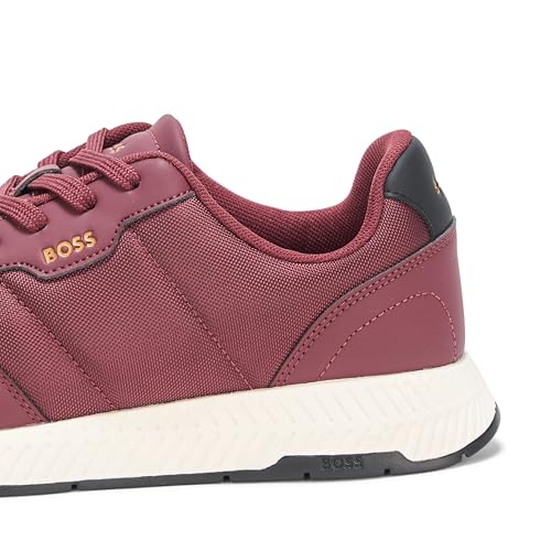 Image of BOSS Men's Leather Mix Low Top Sneaker