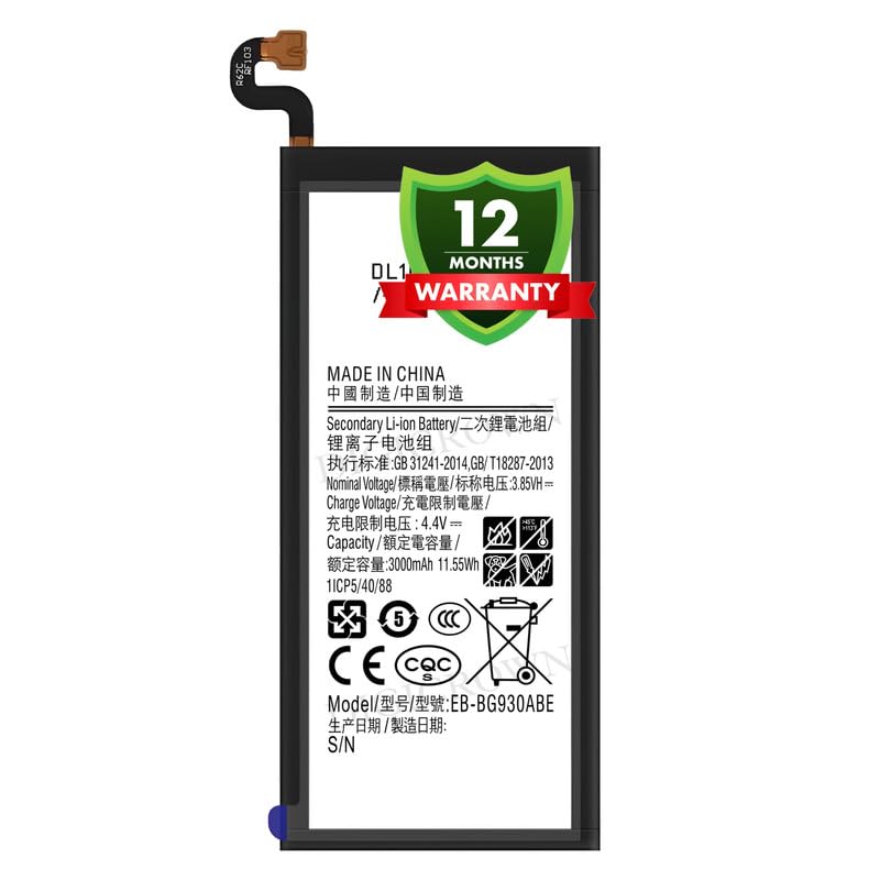 Image of Original EB-BG930ABE Battery Compatible for Samsung Galaxy S7 - (3000mAh) - 1 Year Warranty DF7