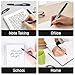 M&G Erasable Pens, 6 Pcs Erasable Gel Pen Medium Point 0.7mm, Black Erasable Gel Ink Pen with Comfort Grip and Cap, Make Mistakes Disappear for Drawing Writing Planner and Crossword Puzzles