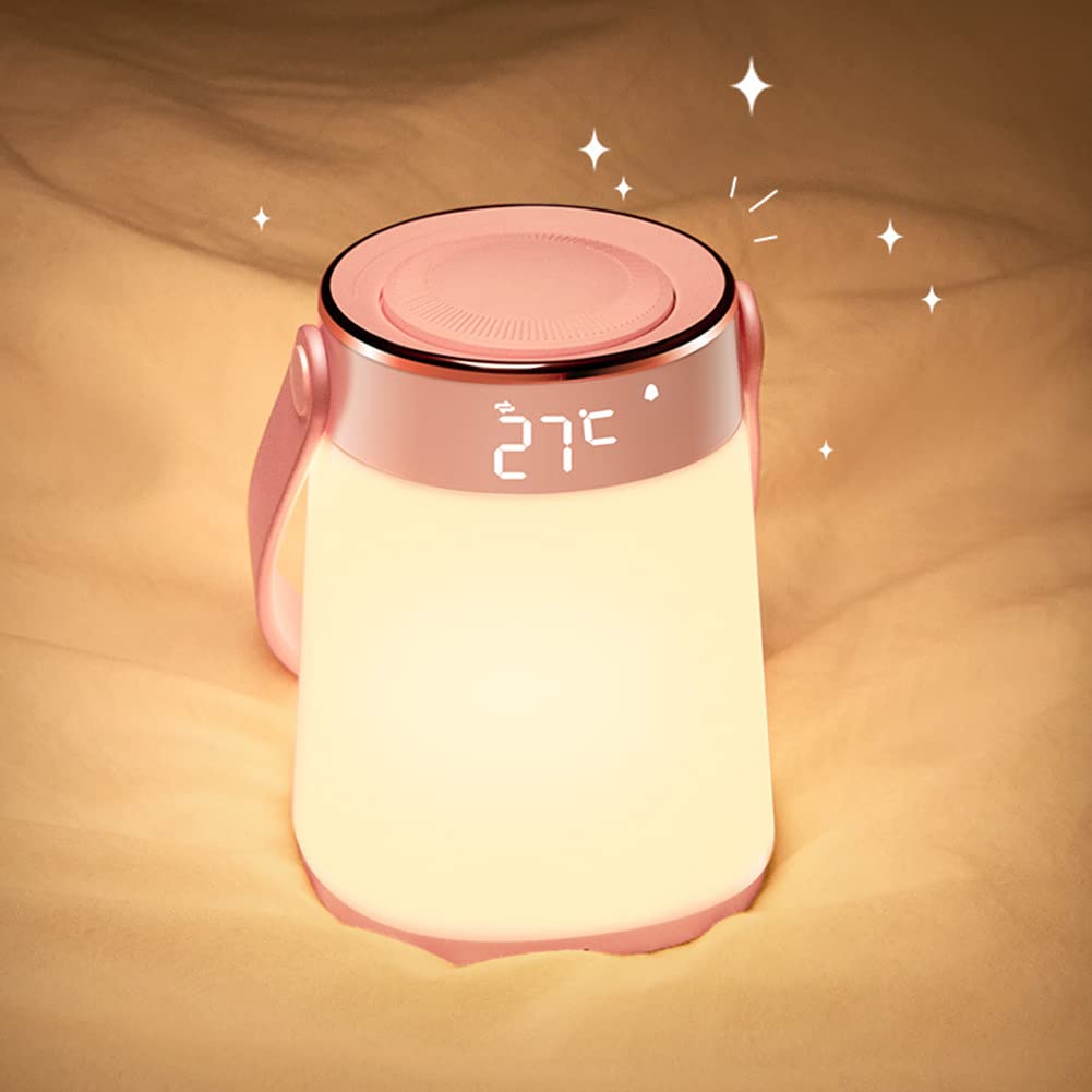 Comodino Luce Notturna Ampia Gamma Di Applicazioni Per La Camera Del Bambino, Luce Notturna Con Sveglia, Lampada Ricaricabile USB Per Camera