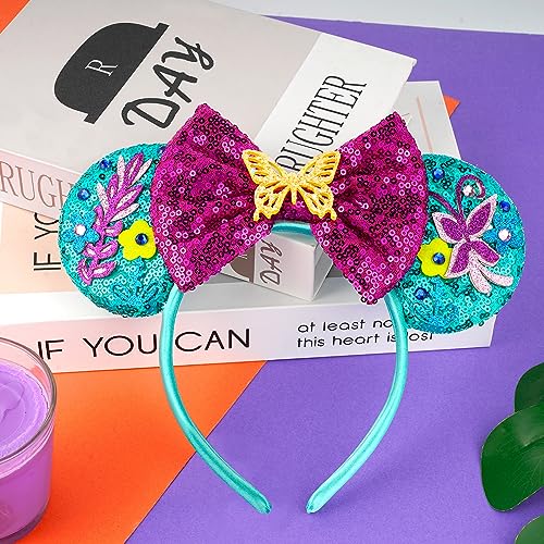 Image of FANYITY Mouse Ears, Sequin Mouse Ears Headband for Girls Women (HHD)