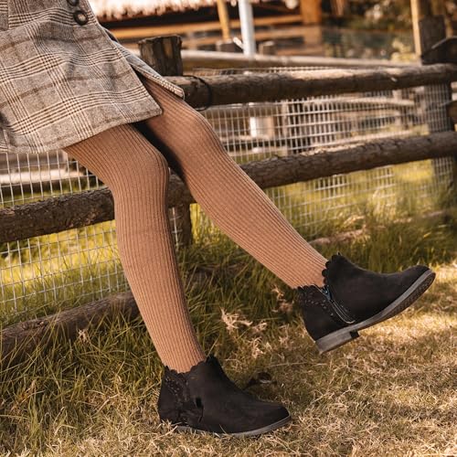 Image of Dufannie Girls Ankle Boots Girls Booties Toddler Little Big Kids Fall Boot