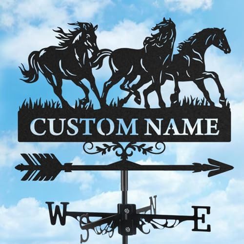 Amazon.com : Personalized Metal Weathervane, Custom Horse Weathervane ...
