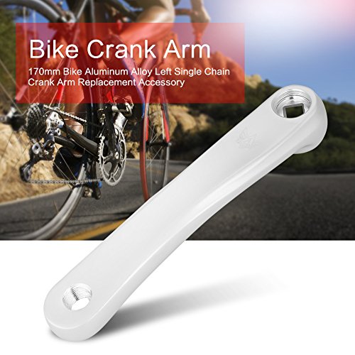 Yosoo Health Gear Bike Crank Arm Left 170mm Aluminum Alloy Single Speed Crankset - Image 2