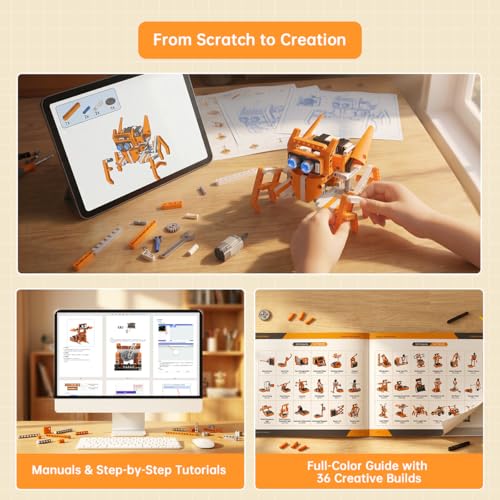 Image of Robot Building Block Kit for MakeCode Graphical Coding STEM Education Set