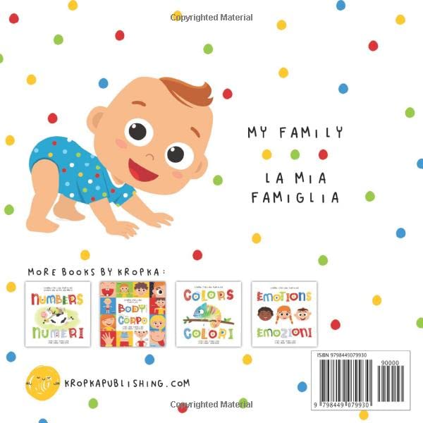 Learn Italian for Kids The FAMILY La FAMIGLIA Italian - English Italiano - Inglese: My first bilingual picture word book for toddlers and preschoolers Le mie prime parole libro per bambini - Image 2