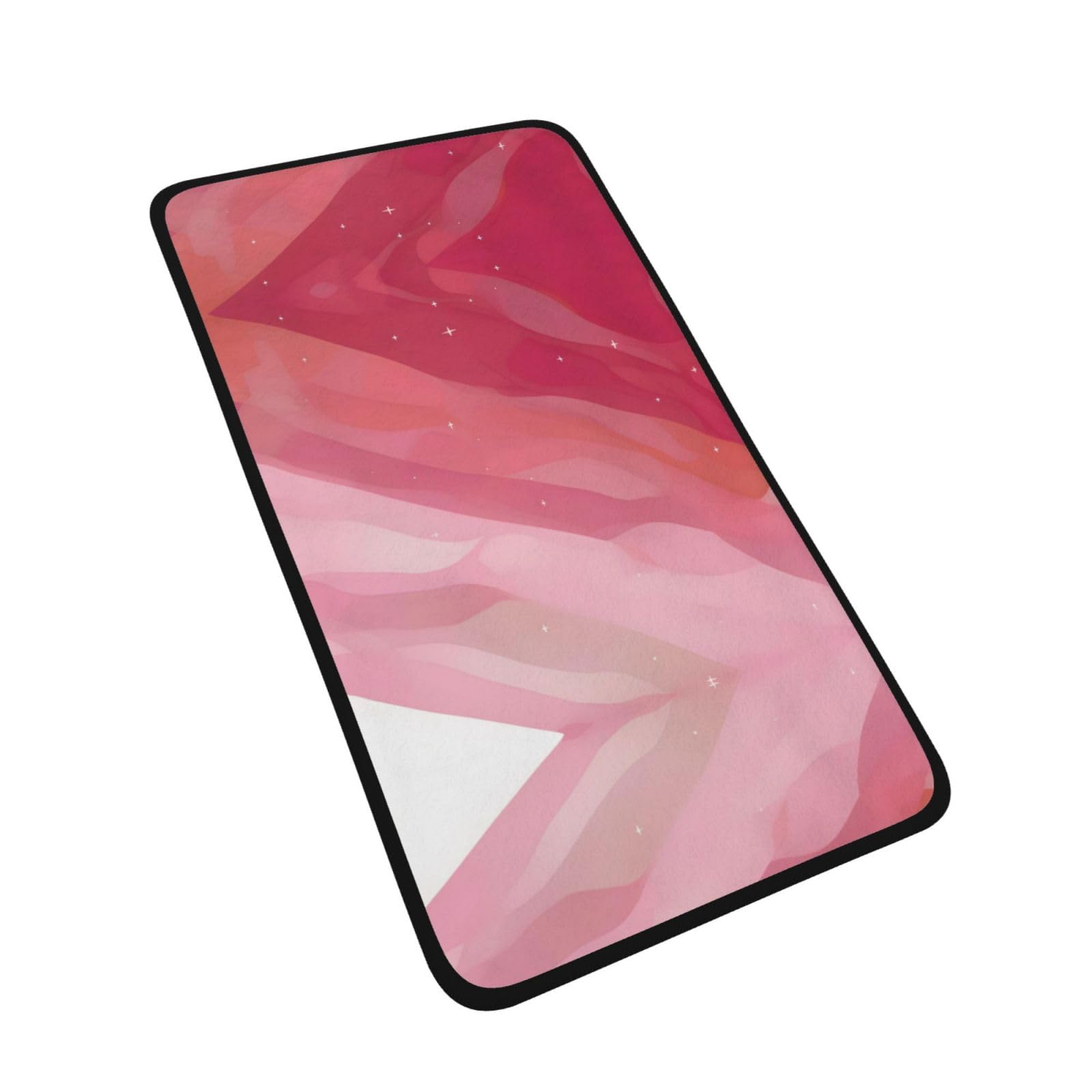 WBQLSL Pink Gradient Style Patterned Sports Towel (16x28 inches) - Lightweight Quick-Drying Absorbent Towel, Suitable for Swimming, Fitness, Yoga, etc.