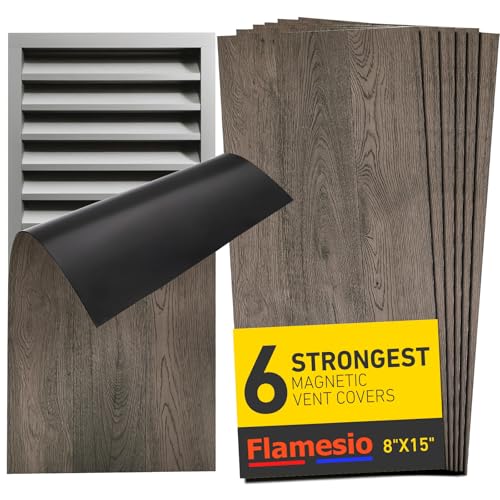Flamesio Magnetic Wooden-Grain Air Vent Covers