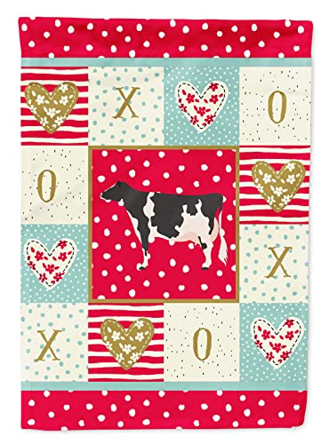 Drapeau Holstein Cow Love pavillon grande taille toile décoration extérieure
