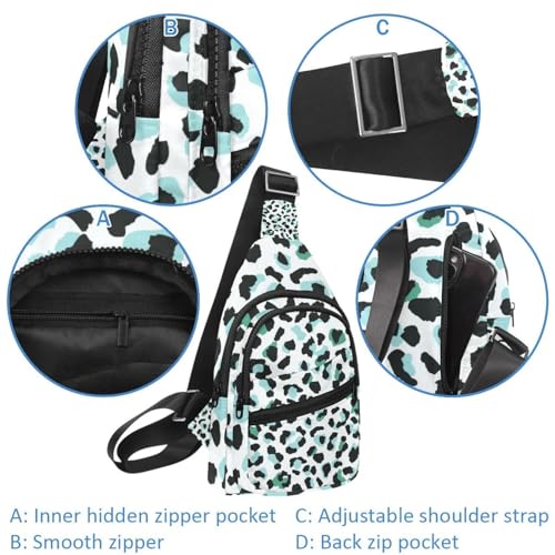 Sac à dos à bandoulière panda imperméable multicolore homme 30x18cm - 2