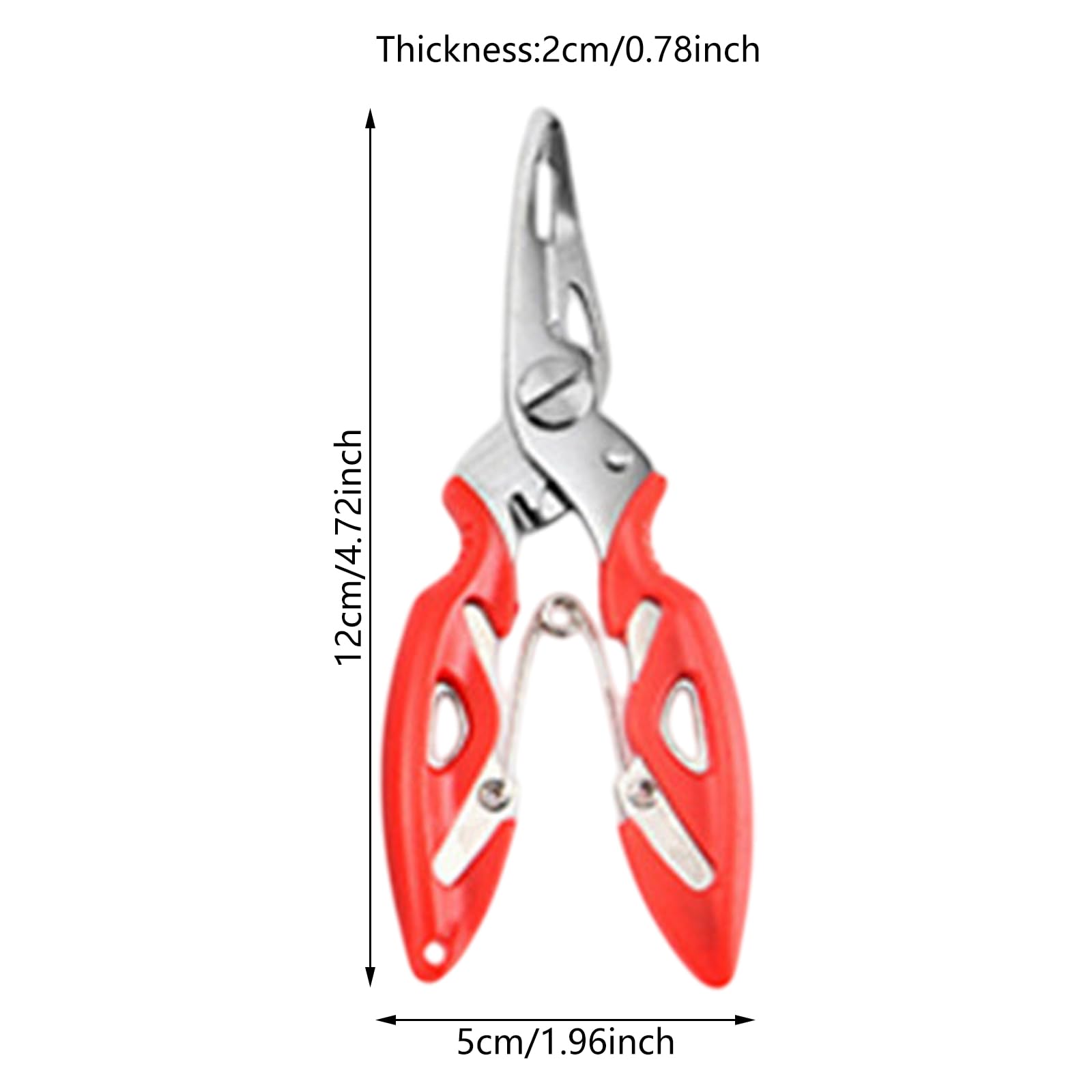 Pince De Pêche En Eau Salée Poignée Ergonomique Alliage D'aluminium Pince De Pêche En Aluminium