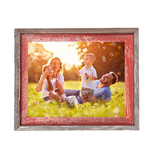 BARNWOODUSA-Farmhouse-Style-Rustic-20×28-Picture-Frame-Signature-Molding-Upcycled-Wood-Rustic-Rustic-RedGray BARNWOODUSA Farmhouse Style Rustic 20×28 Picture Frame Signature Molding Upcycled Wood Rustic Rustic RedGray