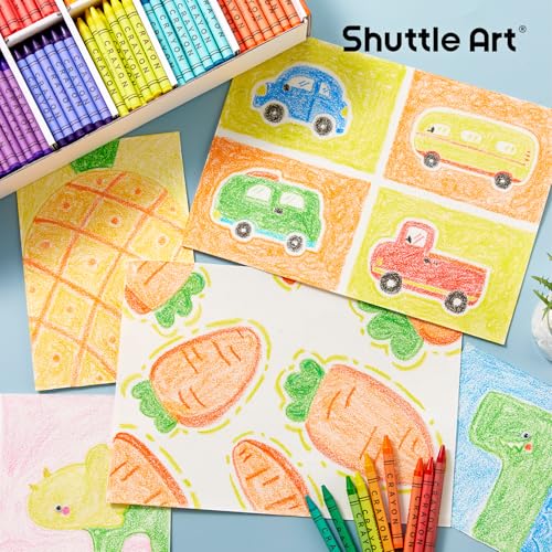 Shuttle Art Crayon Bulk Class Pack - 720 Count, 18 Assorted Colors with 40 Crayons per Color, Non-Toxic Bulk Crayon School Supplies for Teachers and Kids Arts & Crafts Supplies - Thumbnail 5