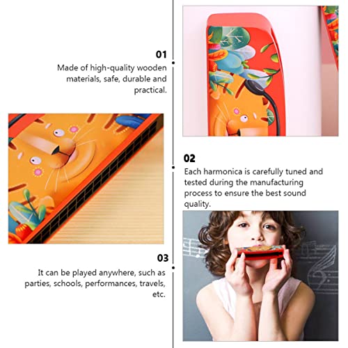 TOYANDONA Instruments Adorable Portable Enfants Chat Diatonique Harmonicas Mignon Jouet en Bois pour Enfants: pour Ton… - Les Beatles, Paul McCartney, John Lennon, RIngo Starr, George Harrison TOYANDONA Instruments Adorable Portable Enfants Chat Diatonique Harmonicas Mignon Jouet en Bois pour Enfants: pour Ton… – Image 4
