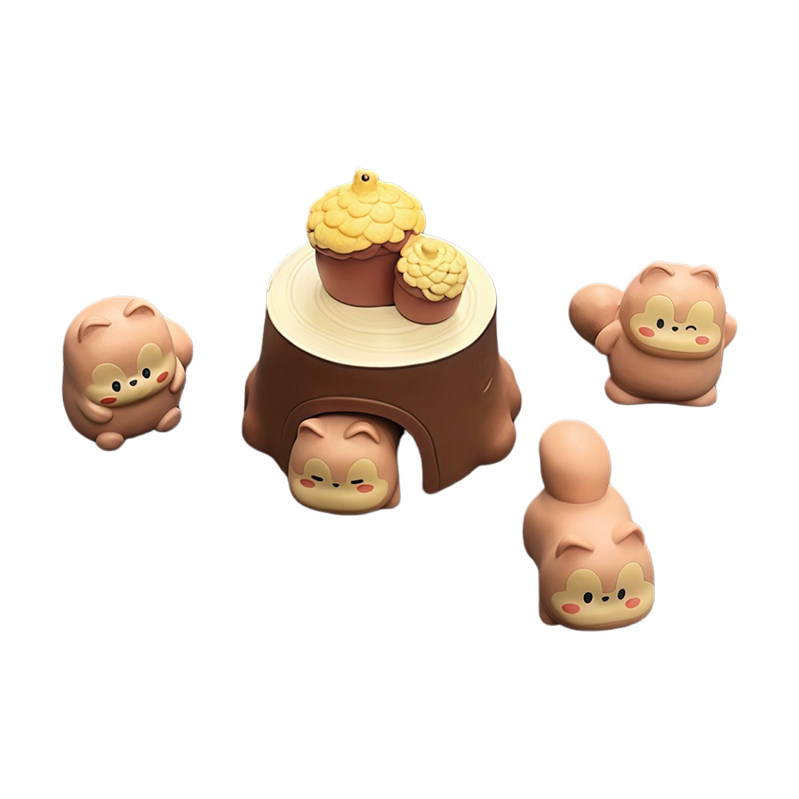 Kfwfuaee A Squirrel Figurine Set Resin Dashboard Decor Tabletop Ccent With Tree Stump Detail For Car Console Or Desk Display Squirrel Statue Resin Decor Car Console Tabletop Figurine Corn Stump Brown Cartoon