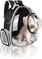 ANIMO SHOP Mochila Transporte Pet Astronauta Transparente Preta