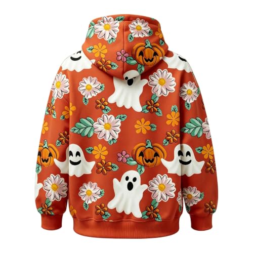 Halloween Cat Hoodie With Pouch Pet Carrier Hoodies Pumpkin Dog Sweatshirts - image 4