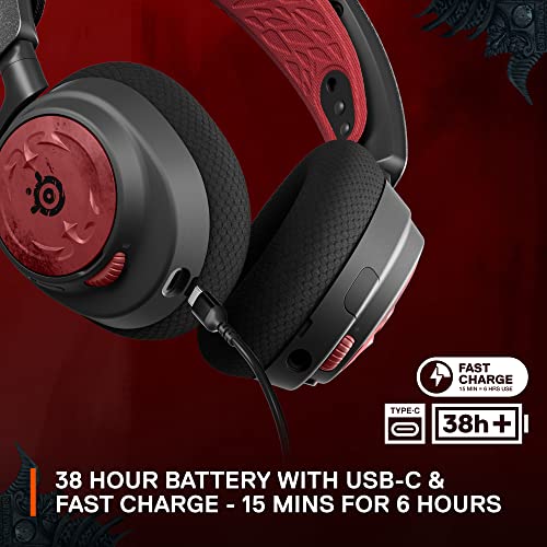 Image of SteelSeries Arctis Nova 7 Wireless Multi-Platform Gaming Headset - Diablo IV Edition Dual 2.4 GHz & Bluetooth 38 HR Fast Charge Battery Free In-Game Item - PC, PS, Mac, Mobile, Switch