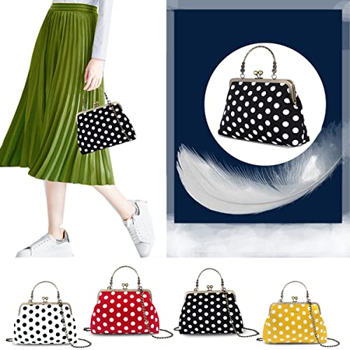 Image of Evening Bag Vintage Purse Kiss Lock Purses and Handbags for Women Formal