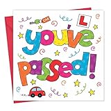 Twizler Passed Driving Test Card - Colorful Passed Driving Test Card - You Passed Card