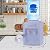 Top Loading Water Cooler Dispenser - Desktop Hot and Cold Water Dispenser with Child Safety Lock for 2-5 Gallon Bottles, Water Machine for Home Office, White