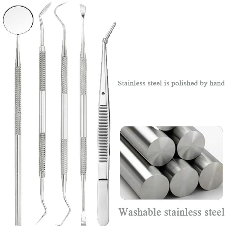 Miniatura 3 de Kit de herramientas dentales juego profesional de limpieza de dientes para eliminación efectiva de placa, limpiador de sarro, escalador de púas
