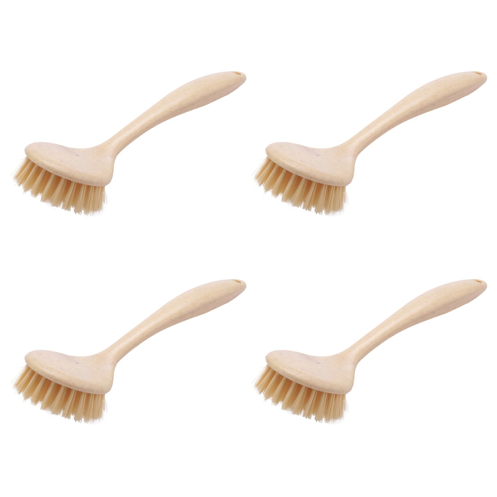 Vjsujehgy 4X Kitchen Cleaning Brushes Long Handle Wash Pot Dish Washing Brush Can Be Hanging Sink Stove Cleaning Brush