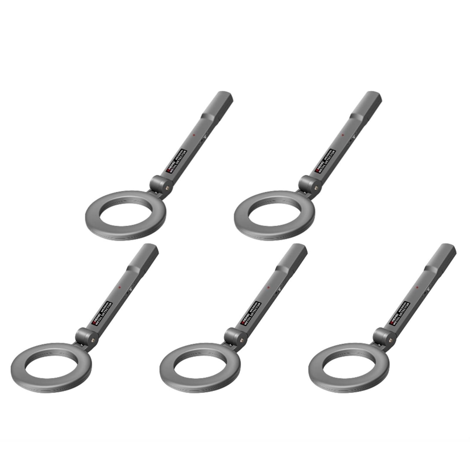 Metal Detector Palmare Localizzatore Portatile Regolabile Pinpointer Allarme Strumento Super Scanner Di Sicurezza Rilevamento Preciso(5PCS)