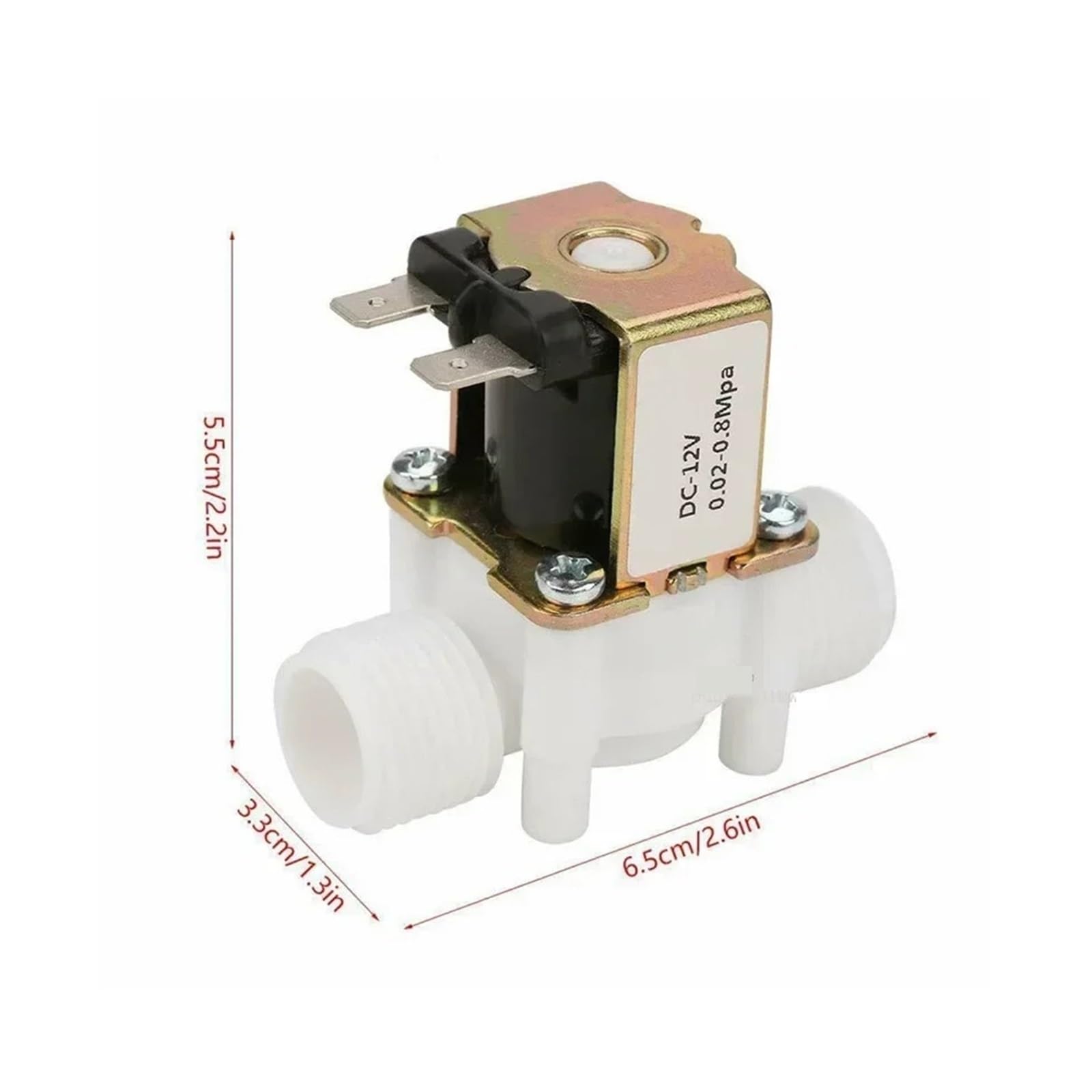 10/15 sztuk AC220 V DC12/24 V 1/2" 3/4" gwint zewnętrzny zawór elektromagnetyczny zawór regulacyjny wyłącznik sterujący normalnie zamknięty otwarty (220-zamknięty, 1-2 10 szt.)