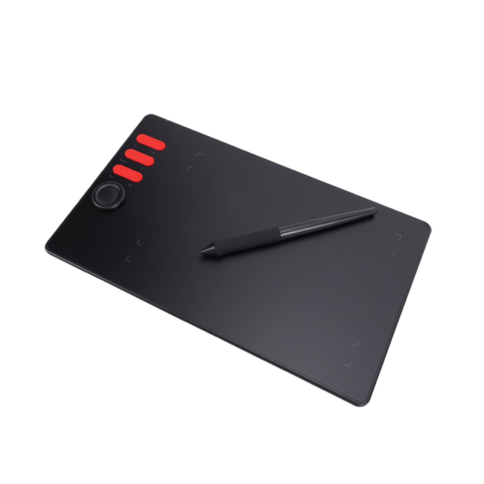 Tableta de Dibujo gráfico, área de Dibujo de 7,68x4,80 Pulgadas, lápiz óptico Profesional para diseñadores, Win/Mac/Android