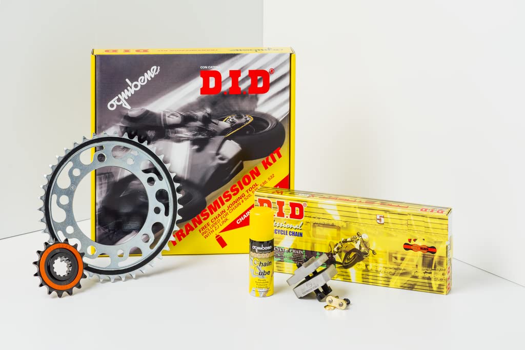 KIT TRASMISSIONE CATENA CORONA PIGNONE DID HONDA CBF 600 N - S 2004 2005 2006 2007