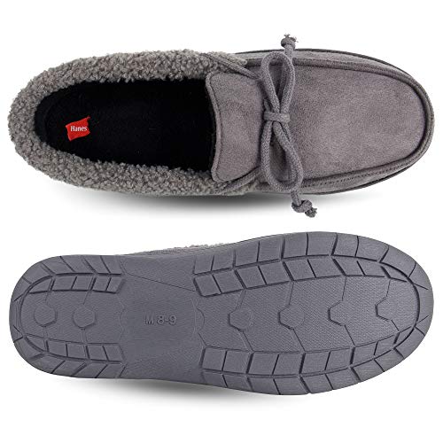 Hanes Mocassim masculino texturizado, Moc cinza, Large