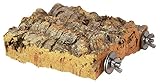 Percha para pjaros de corteza de corcho natural. Para sentarse y picar. Perchas de corcho para periquitos, canarios, loros y otras aves