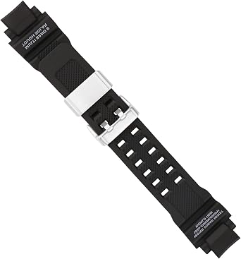 Resin Watch Band Compatible for Casio 16mm 10493622 GA-1000 GA-1100 GW-A1000 GW-A1100 GW-4000 G-1400 GWA-1000 Strap with Stainless Steel Buckle Replacement for men and women wirst watchband
