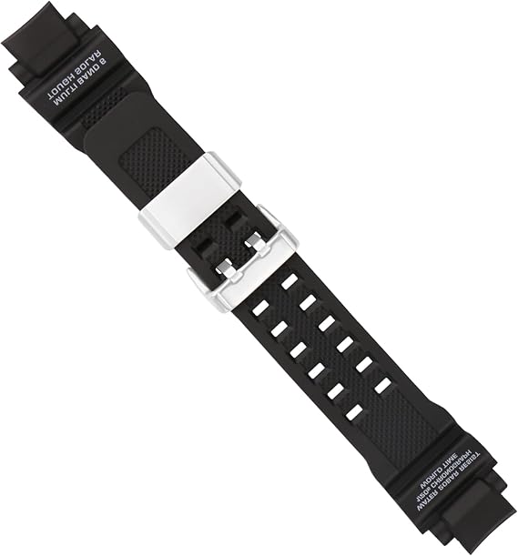 Resin Watch Band Compatible for Casio 16mm 10493622 GA-1000 GA-1100 GW-A1000 GW-A1100 GW-4000 G-1400 GWA-1000 Strap with Stainless Steel Buckle Replacement for men and women wirst watchband