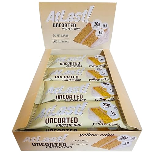 AtLast! Nutrition Yellow Cake Protein Bars 12 unidades miniatura 1