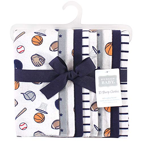 Image of Hudson Baby Baby Flannel Burp Cloths