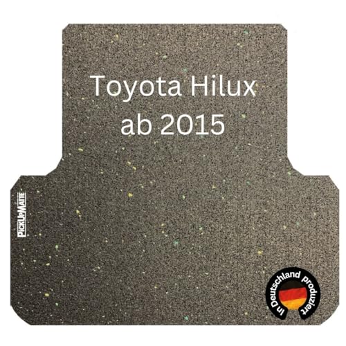 PICKUPMATTE Antirutschmatte für Toyota Hilux Invincible 2021 Doppelkabine mit Original-Laderaumwanne (8. Gen.)
