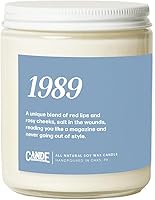 Vista 1 de CE Craft Taylor Inspired Gift – Vela perfumada de 1989 – Vela de cera de soja natural, regalos únicos para mujeres, cumpleaños, temática musical