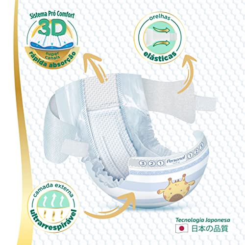 Fralda Baby Premium Protection Grande, 62Pads, Personal