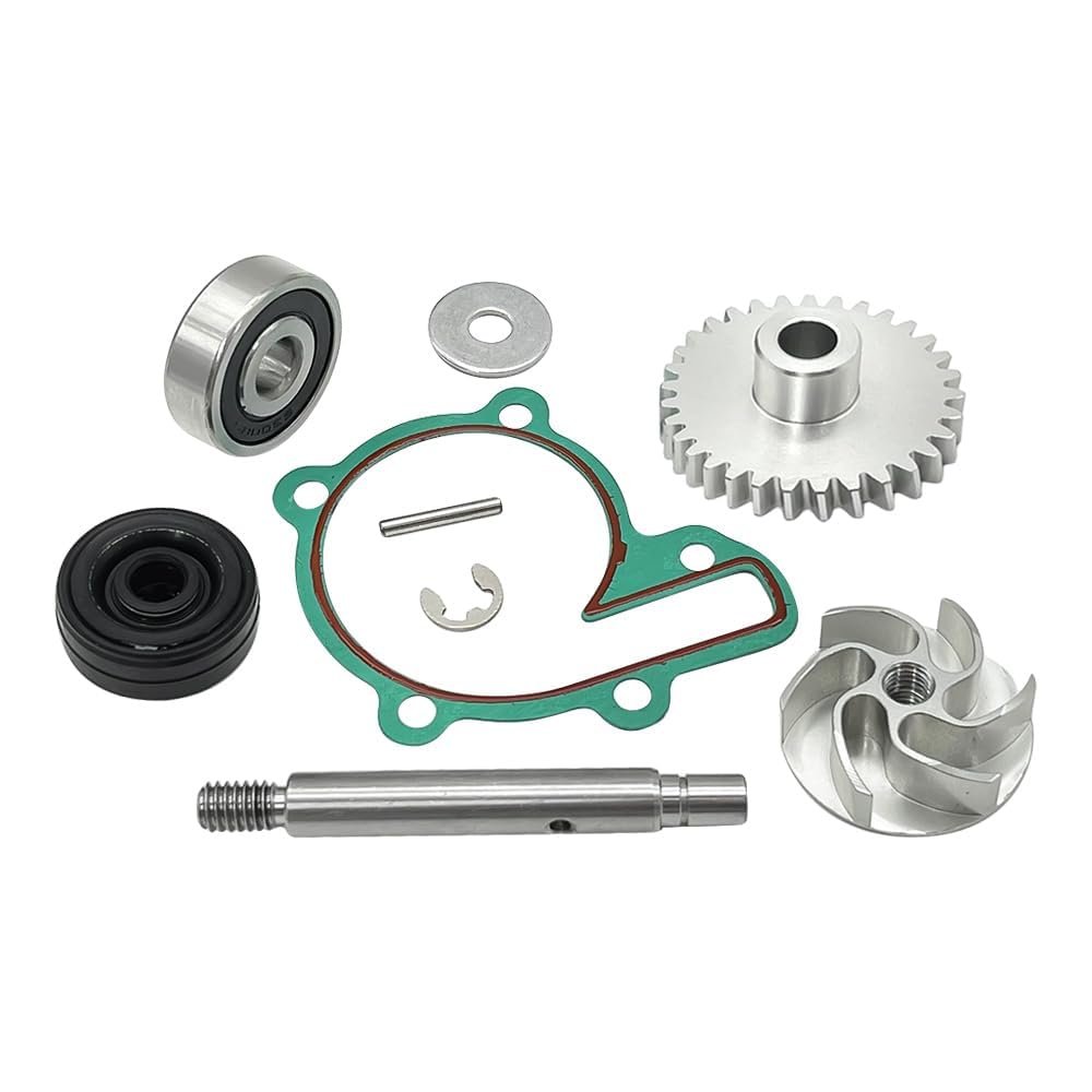 Mabutignti Kit engranaje impulsor cojinete junta de bomba de agua para Yamaha YFZ350 Banshee 350